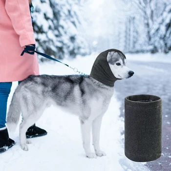 Pet kutya fülvédő puha snoods kutya lélegző kapucnis pulóver a szorongás enyhítésére téli kutya fülsál a kisállat megnyugtatására