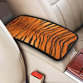 Realisztikus tigrisbőr autós kartámasz takarószőnyeg Animalprint Skin univerzális középkonzol takaró pad vízálló autós kiegészítők