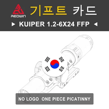 Red Win Kuiper 1.2-6x24 FFP No Logo with One Piece Picatinny rögzítőgyűrű modell SKU RW7-N+M1