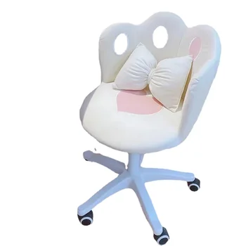 rózsaszín Gamer Gamer szék Asztali számítógép Ergonomikus Kényelmes Tanulmány Forgatható fekvőtámasz Irodai székek Számítógép