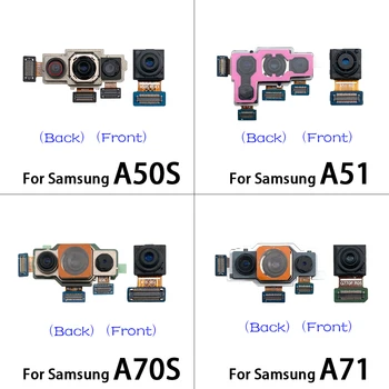 Samsung A01 A10S A11 A20S A50S A51 A70S A71 A20S esetén Kis elülső kamera Nagy hátsó hátsó főkamera Hajlított kábel
