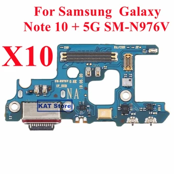 Samsung Galaxy Note 10 + 5G SM-N976V USB csatlakozó dokkoló töltő töltő kártya Flex kábel pótalkatrész csere