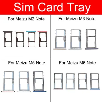  Sim kártyatálca tartó Meizu Meilan M2 M3 M5 M6 Megjegyzés: M571c Sim Micro olvasókártya-nyílás adapterek foglalatcsere javítási alkatrészek