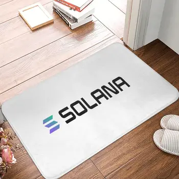 Solana Crypto Sol Coin Blockchain Aranyos rajzfilm szőnyegek hálószobához Nagy terület kerek padlószőnyeg Home szoba Plüss szőnyeg bolyhos puha