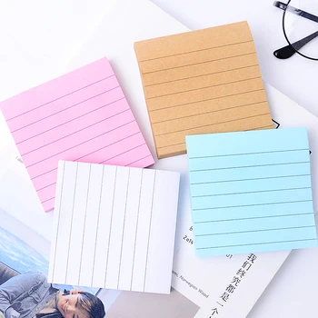 Szennyezett színű jegyzettömb Öntapadó jegyzetek Notebook tervező tartozékok Matrica Iskolai kellékek Írószerek Papelaria Ingyenes szállítás