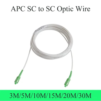  Száloptikai vezeték APC SC SC SC optikai egymódusú 1 magos beltéri hosszabbító kábel szimplex konvertáló patch kábel 3M / 5M / 10M / 15M / 20M / 30M