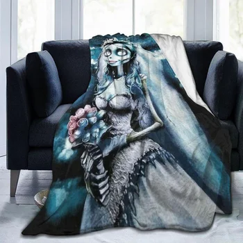Tim Burton holttest-menyasszonya takaró irodai takaró ágy takaró plüss takaró könnyű hangulatos tartós dekoráció kanapé ágyneműhöz
