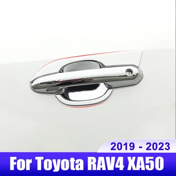 Toyota RAV4 XA50 2019 2020 2021 2022 2023 RAV 4 hibrid autó ajtófogantyú tál kárpitozó burkolat karcálló külső kiegészítők