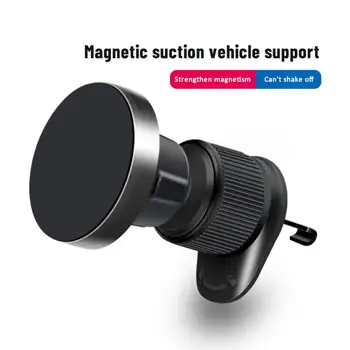  univerzális autó mágneses telefontartó 360 fokban forgatható ABS szilikon levegő kimeneti horog típusa GPS okostelefon tartó tartó