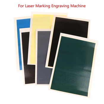 Univerzális színes papírok CO2 szálas félvezetővel kompatibilis UV lézeres jelölőgép gravírozógép anyaga kerámia üvegkő