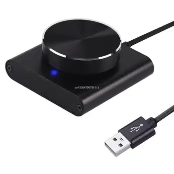 USB hangerőszabályzó, PC számítógép hangszóró hangerő távirányító gombja egy billentyűvel némítás funkció XP/Vista Dropship