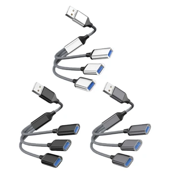 USB OTG adapter tápegységgel 3 az 1-ben USB OTG adapter USB-USB 2.0 többfunkciós osztó hosszabbító kábel T3EB