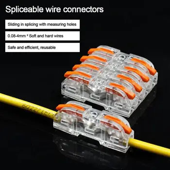 vezetékes csatlakozó Gyorselosztó Mini illesztés Univerzális vezető kábelezés Kábel sorkapocs Elektromos csatlakozók