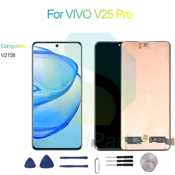 VIVO V25 Pro képernyőcsere esetén kijelző csere 2376 * 1080 V2158 VIVO V25 Pro LCD Touch digitalizáló esetén