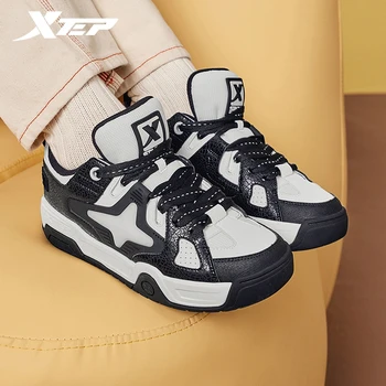 Xtep Star-X gördeszkás cipő nőknek 2024 tavaszi vastag talpú női szabadidőcipő kényelmes kültéri cipő 876118310003