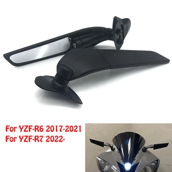 Yamaha YZF R6 2017-2021 R7 YZFR7 2022 motorkerékpárhoz állítható forgó visszapillantó tükör módosított szélszárny szárnyak tartozékok