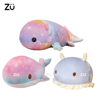 ZU Star Rainbow Ocean Animals Super Soft Aranyos plüssök Axolotl bálna lamantin plüssjátékok Baby Comfort baba Lány Fiú Ajándék