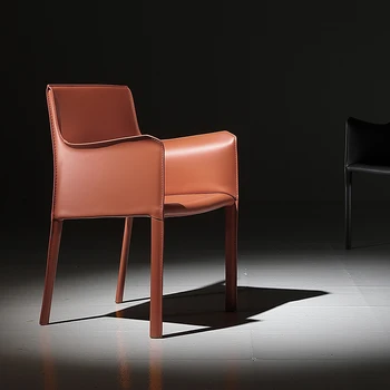 Étkezőszék olasz minimalista otthoni fotel tanulmányi szék Üzleti konferencia szék Nyeregszék Nordic Light Luxus szék