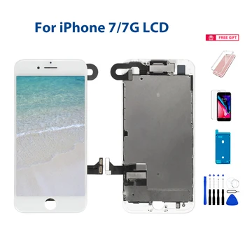 Új LCD kijelző iPhone 7 7G érintőképernyős digitalizálóhoz Teljes összeszerelés Cserélje ki a halott pixelt az IPHONE A1660 A1778 A1779 A1780 készülékhez
